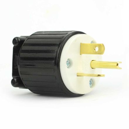 Superior Electric YGA021 Straight Electrical Plug 3 Wire, 20 Amps, 125V, NEMA 5-20P  