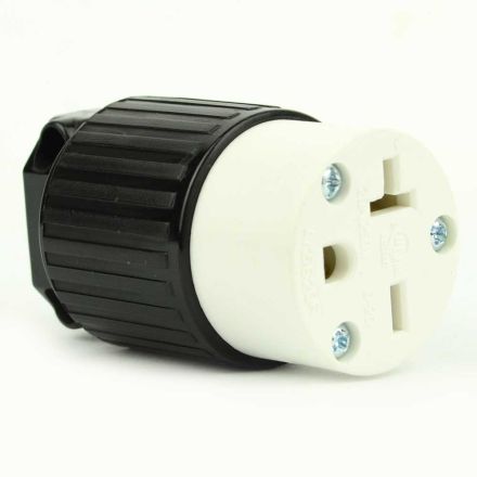 Superior Electric YGA022F Straight Electrical Receptacle 3 Wire, 20 Amps, 250V, NEMA 6-20R 