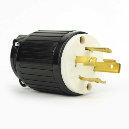 Superior Electric YGA025 Twist Lock Electrical Plug 4 Wire, 30 Amps, 125/250V, NEMA L14-30P 
